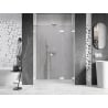 Mexen Lunar-F drzwi prysznicowe składane prawe 145 cm, transparent, białe - 836S-145-050-20-00-P