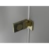 Mexen Lunar-F drzwi prysznicowe składane prawe 130 cm, transparent, złote - 836S-130-050-50-00-P