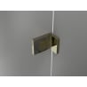 Mexen Lunar-F drzwi prysznicowe składane prawe 130 cm, transparent, złote - 836S-130-050-50-00-P