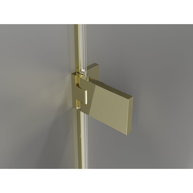 Mexen Lunar-F drzwi prysznicowe składane prawe 145 cm, transparent, złote - 836S-145-050-50-00-P