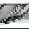 Mexen Lunar-F drzwi prysznicowe składane prawe 115 cm, transparent, złote szczotkowane - 836S-115-050-55-00-P