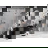 Mexen Lunar-F drzwi prysznicowe składane prawe 125 cm, transparent, różowe złoto - 836S-125-050-60-00-P