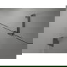 Mexen Lunar-F drzwi prysznicowe składane prawe 135 cm, transparent, gun gray szczotkowany - 836S-135-050-66-00-P