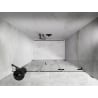Mexen Lunar-F drzwi prysznicowe składane prawe 135 cm, transparent, gun gray szczotkowany - 836S-135-050-66-00-P