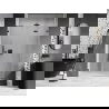 Mexen Lunar-F drzwi prysznicowe składane prawe 145 cm, transparent, gun gray szczotkowany - 836S-145-050-66-00-P