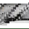 Mexen Lunar-B drzwi prysznicowe uchylne lewe 130 cm, transparent, gun metal - 832S-130-050-95-00-L