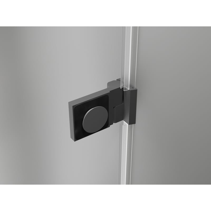 Mexen Lunar-B drzwi prysznicowe uchylne lewe 135 cm, transparent, gun metal - 832S-135-050-95-00-L