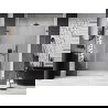 Mexen Lunar-B drzwi prysznicowe uchylne lewe 145 cm, transparent, gun metal - 832S-145-050-95-00-L