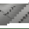 Mexen Lunar-B drzwi prysznicowe uchylne lewe 145 cm, transparent, gun metal - 832S-145-050-95-00-L
