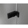 Mexen Lunar-F drzwi prysznicowe składane prawe 135 cm, transparent, czarne - 836S-135-050-70-00-P