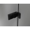 Mexen Lunar-F drzwi prysznicowe składane prawe 135 cm, transparent, czarne - 836S-135-050-70-00-P