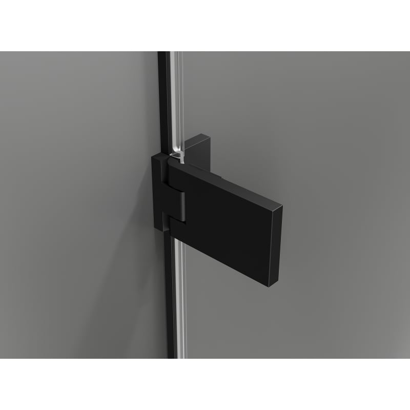 Mexen Lunar-F drzwi prysznicowe składane prawe 135 cm, transparent, czarne - 836S-135-050-70-00-P