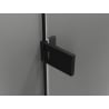 Mexen Lunar-F drzwi prysznicowe składane prawe 135 cm, transparent, czarne - 836S-135-050-70-00-P