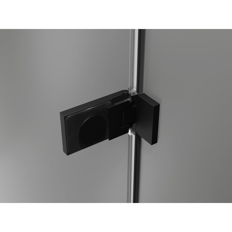 Mexen Lunar-F drzwi prysznicowe składane prawe 150 cm, transparent, czarne - 836S-150-050-70-00-P