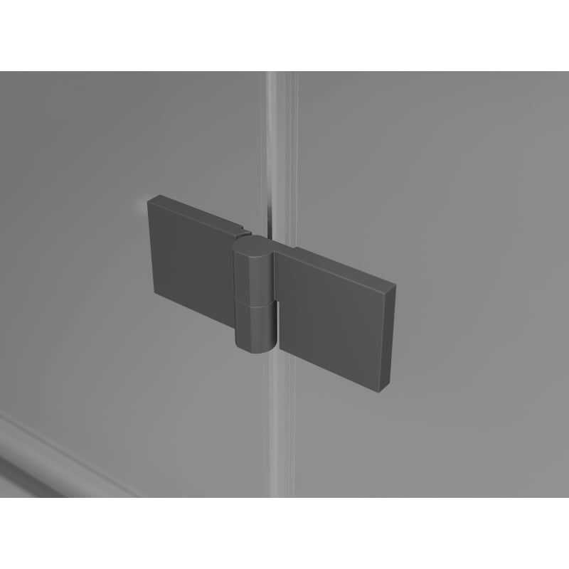 Mexen Lunar-F drzwi prysznicowe składane prawe 145 cm, transparent, gun metal - 836S-145-050-95-00-P