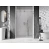 Mexen Lunar-B drzwi prysznicowe uchylne lewe 115 cm, transparent, nikiel szczotkowany - 832S-115-050-97-00-L