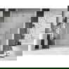 Mexen Lunar-B drzwi prysznicowe uchylne lewe 135 cm, transparent, nikiel szczotkowany - 832S-135-050-97-00-L