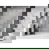 Mexen Lunar-B drzwi prysznicowe uchylne lewe 135 cm, transparent, nikiel szczotkowany - 832S-135-050-97-00-L