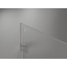 Mexen Lunar-F drzwi prysznicowe składane prawe 145 cm, transparent, nikiel szczotkowany - 836S-145-050-97-00-P