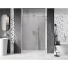 Mexen Lunar-B drzwi prysznicowe uchylne lewe 150 cm, transparent, nikiel szczotkowany - 832S-150-050-97-00-L