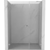 Mexen Lunar-B drzwi prysznicowe uchylne lewe 150 cm, transparent, nikiel szczotkowany - 832S-150-050-97-00-L