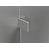 Mexen Lunar-B drzwi prysznicowe uchylne lewe 150 cm, transparent, nikiel szczotkowany - 832S-150-050-97-00-L
