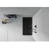 Mexen Flat brodzik prostokątny slim 140 x 70 cm, czarny, syfon czarny - 40707014B