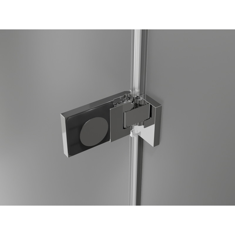 Mexen Lunar-F L drzwi prysznicowe składane lewe 120 cm, transparent, chrom - 836SL-120-050-01-00-L