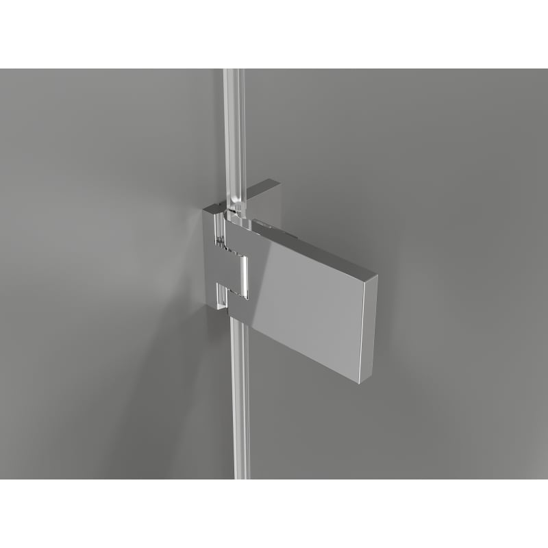 Mexen Lunar-F L drzwi prysznicowe składane lewe 140 cm, transparent, chrom - 836SL-140-050-01-00-L