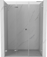Mexen Lunar-F L drzwi prysznicowe składane lewe 150 cm, transparent, chrom - 836SL-150-050-01-00-L