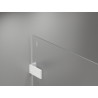 Mexen Lunar-F L drzwi prysznicowe składane lewe 110 cm, transparent, białe - 836SL-110-050-20-00-L
