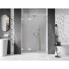 Mexen Lunar-F L drzwi prysznicowe składane lewe 110 cm, transparent, białe - 836SL-110-050-20-00-L