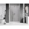 Mexen Lunar-B drzwi prysznicowe uchylne prawe 130 cm, transparent, chrom - 832S-130-050-01-00-P