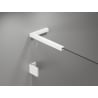 Mexen Lunar-F L drzwi prysznicowe składane lewe 125 cm, transparent, białe - 836SL-125-050-20-00-L