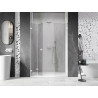 Mexen Lunar-F L drzwi prysznicowe składane lewe 135 cm, transparent, białe - 836SL-135-050-20-00-L