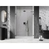Mexen Lunar-B L drzwi prysznicowe uchylne lewe 120 cm, transparent, gun metal - 832SL-120-050-95-00-L