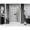 Mexen Lunar-B L drzwi prysznicowe uchylne lewe 120 cm, transparent, gun metal - 832SL-120-050-95-00-L