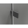Mexen Lunar-B L drzwi prysznicowe uchylne lewe 120 cm, transparent, gun metal - 832SL-120-050-95-00-L