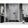 Mexen Lunar-B L drzwi prysznicowe uchylne lewe 135 cm, transparent, gun metal - 832SL-135-050-95-00-L