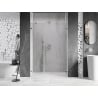 Mexen Lunar-B drzwi prysznicowe uchylne prawe 140 cm, transparent, chrom - 832S-140-050-01-00-P