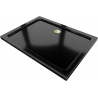 Mexen Flat brodzik prostokątny slim 130 x 90 cm, czarny, syfon złoty - 40709013G