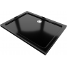 Mexen Flat brodzik prostokątny slim 130 x 90 cm, czarny, syfon chrom - 40709013