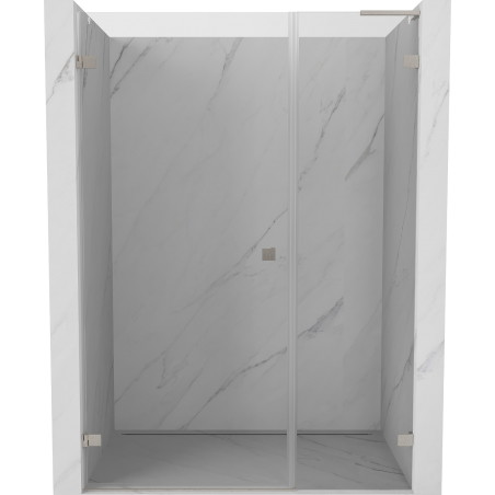 Mexen Lunar-B L drzwi prysznicowe uchylne lewe 120 cm, transparent, nikiel szczotkowany - 832SL-120-050-97-00-L