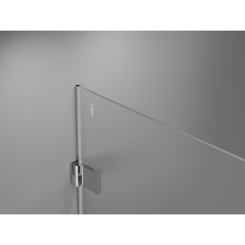 Mexen Lunar-B L drzwi prysznicowe uchylne prawe 135 cm, transparent, chrom - 832SL-135-050-01-00-P