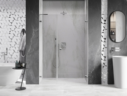 Mexen Lunar-B L drzwi prysznicowe uchylne prawe 135 cm, transparent, chrom - 832SL-135-050-01-00-P