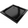 Mexen Flat brodzik kwadratowy slim 100 x 100 cm, czarny, syfon czarny - 40701010B