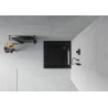 Mexen Flat brodzik kwadratowy slim 100 x 100 cm, czarny, syfon czarny - 40701010B