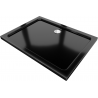 Mexen Flat brodzik prostokątny slim 110 x 100 cm, czarny, syfon chrom - 40701011