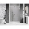Mexen Lunar-B L drzwi prysznicowe uchylne prawe 120 cm, transparent, białe - 832SL-120-050-20-00-P