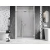 Mexen Lunar-B drzwi prysznicowe uchylne prawe 135 cm, transparent, białe - 832S-135-050-20-00-P